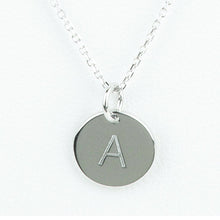 Mini Initials Charm Necklace - Letter A