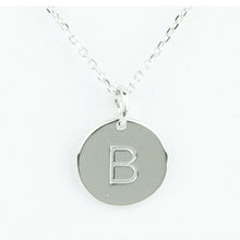 Mini Initials Charm Necklace - Letter B