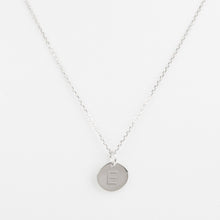 Mini Initials Charm Necklace - Letter E