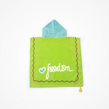 Biglove Beach Towel with Hoodie & Bag - Freedom / Green