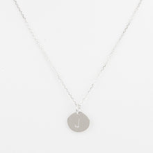 Mini Initials Charm Necklace - Letter J