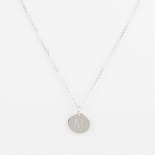 Mini Initials Charm Necklace - Letter M
