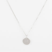 Mini Initials Charm Necklace - Letter P