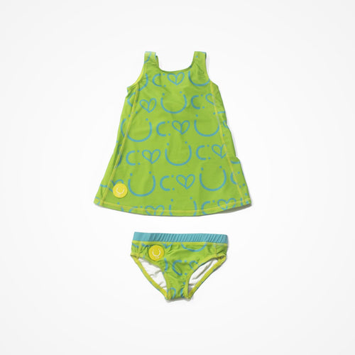 Biglove Swim Dress & Pantie | Green | Happy