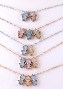 Girl Charm/Chain S Steel White