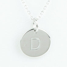 Mini Initials Charm Necklace - Letter D