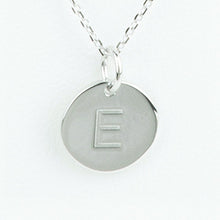 Mini Initials Charm Necklace - Letter E
