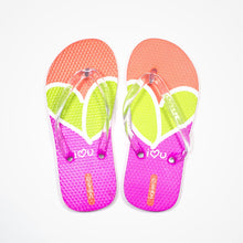 Printed Rubber Flip Flops for Kids Happiness | Blue