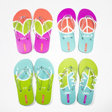 Printed Rubber Flip Flops for Kids Freedom | Green
