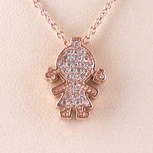 Girl Charm/Chain S Steel Rose