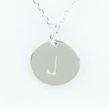 Mini Initials Charm Necklace - Letter J