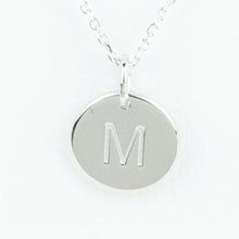 Mini Initials Charm Necklace - Letter M