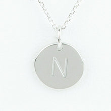Mini Initials Charm Necklace - Letter N