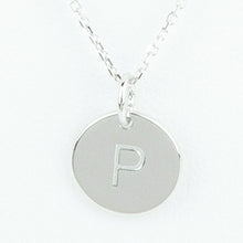 Mini Initials Charm Necklace - Letter P