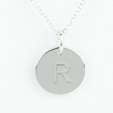 Mini Initials Charm Necklace - Letter R