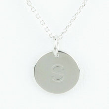 Mini Initials Charm Necklace - Letter S